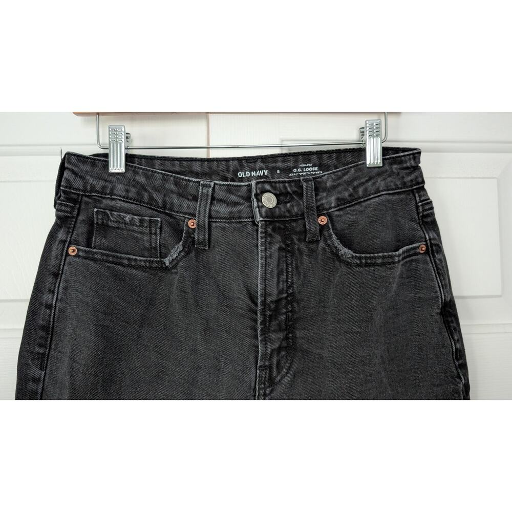 Old Navy OG Loose Black Denim Jeans - Picture 2 of 6